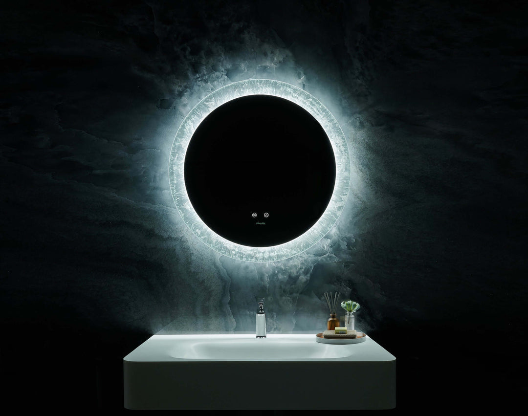 Frysta Round LED Mirror 24" & 30" with Dimmer & Defogger