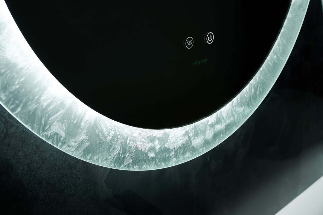 Frysta Round LED Mirror 24" & 30" with Dimmer & Defogger