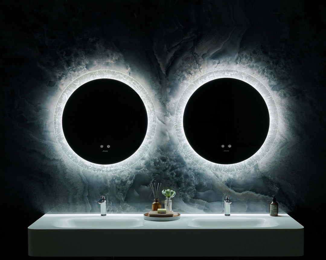 Frysta Round LED Mirror 24" & 30" with Dimmer & Defogger