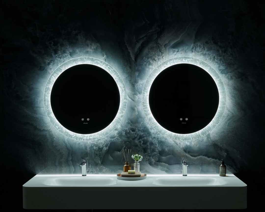 Frysta Round LED Mirror 24" & 30" with Dimmer & Defogger