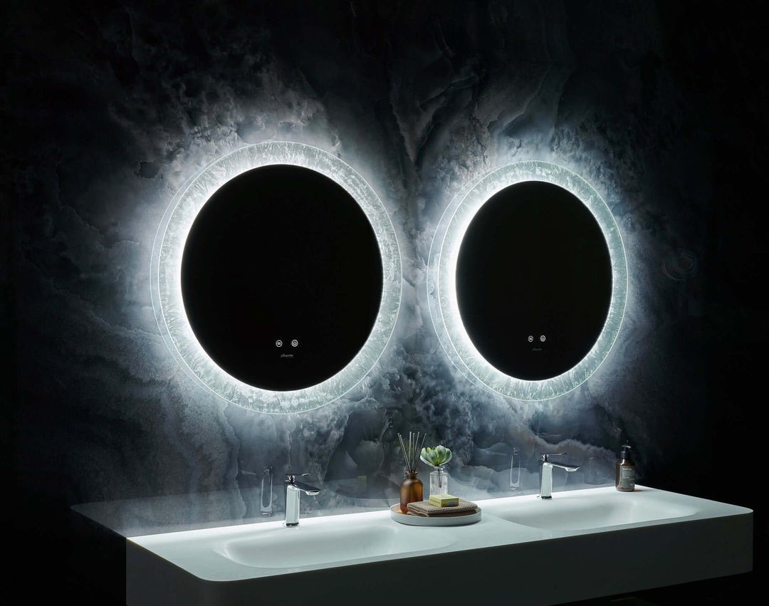 Frysta Round LED Mirror 24" & 30" with Dimmer & Defogger