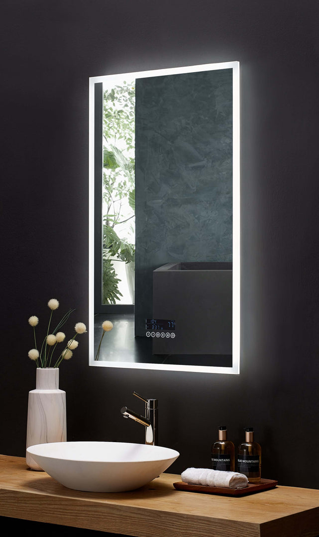 Immersion LED Vanity Mirror with Bluetooth, Defogger & Digital Display