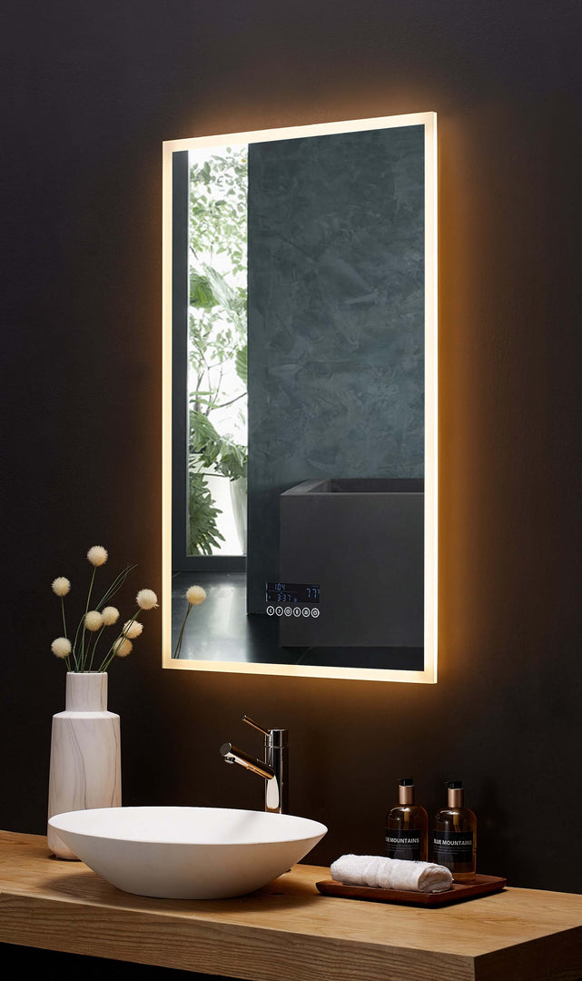 Immersion LED Vanity Mirror with Bluetooth, Defogger & Digital Display