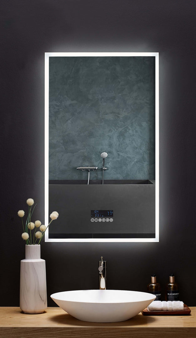 Immersion LED Vanity Mirror with Bluetooth, Defogger & Digital Display