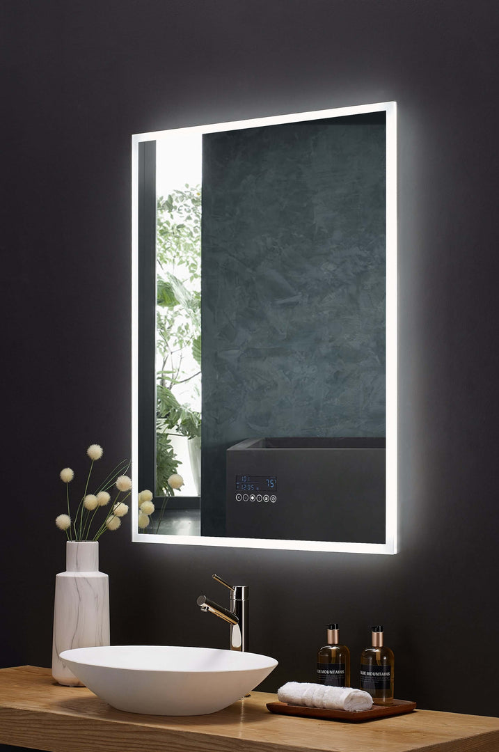 Immersion LED Vanity Mirror with Bluetooth, Defogger & Digital Display