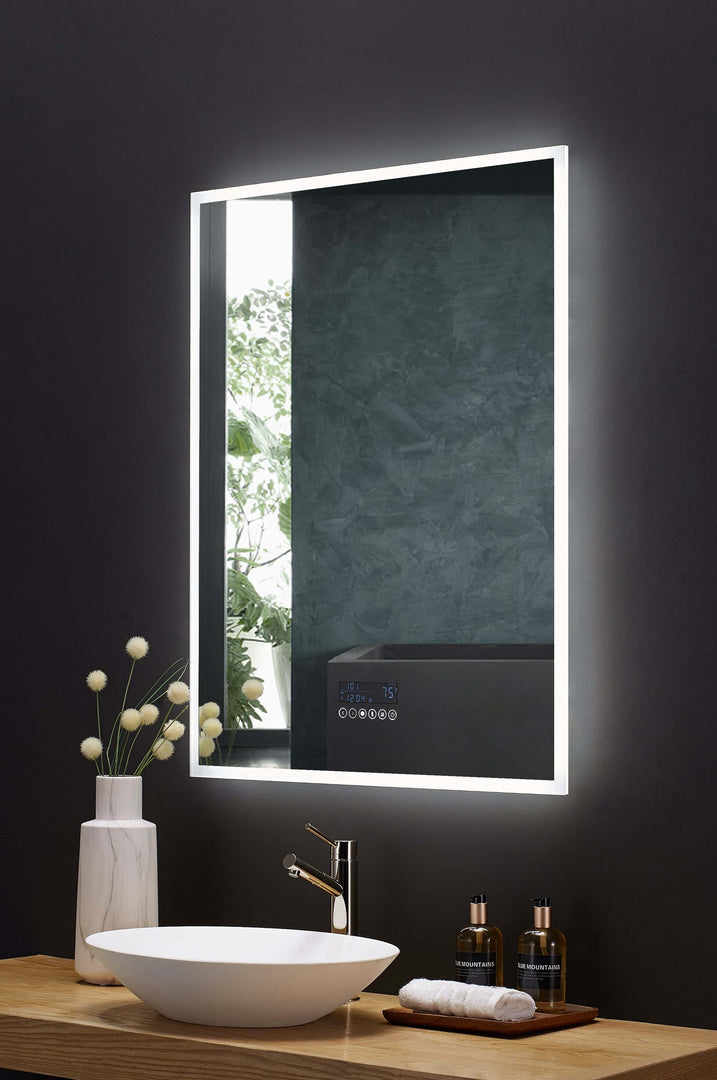 Immersion LED Vanity Mirror with Bluetooth, Defogger & Digital Display