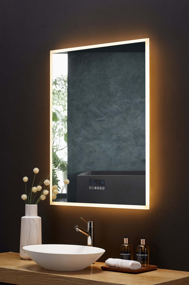Immersion LED Vanity Mirror with Bluetooth, Defogger & Digital Display