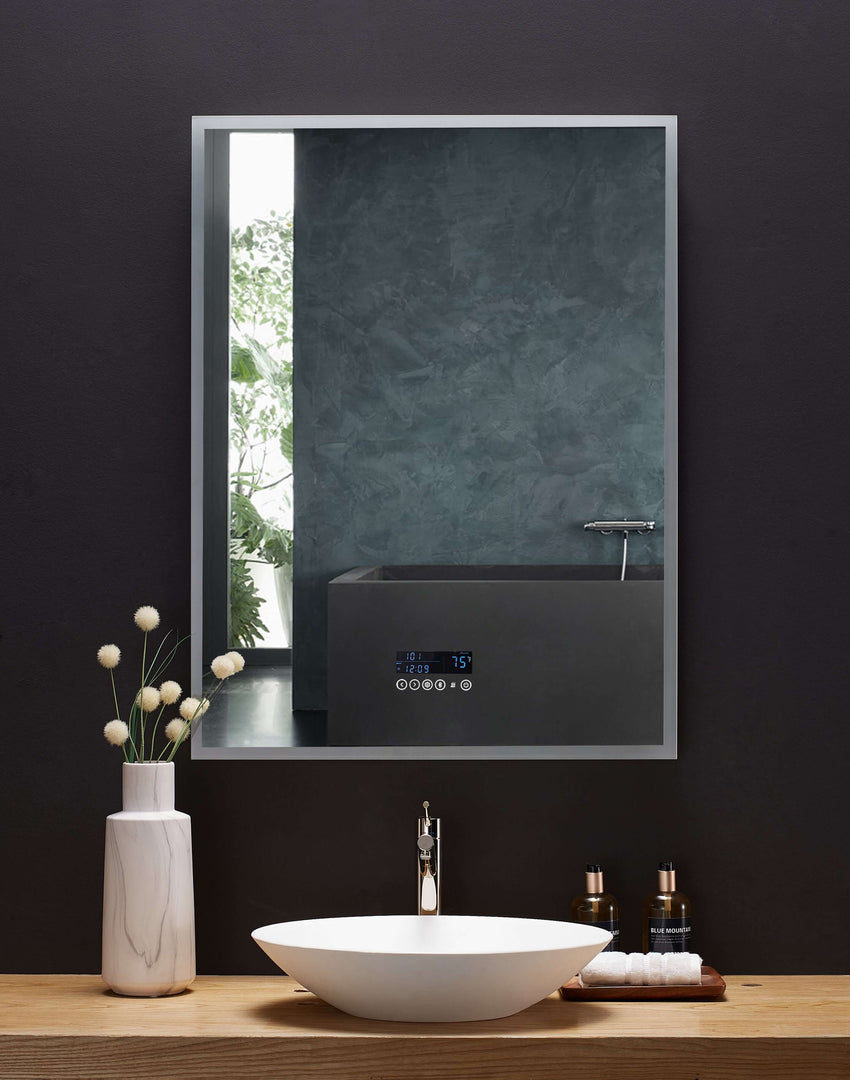 Immersion LED Vanity Mirror with Bluetooth, Defogger & Digital Display