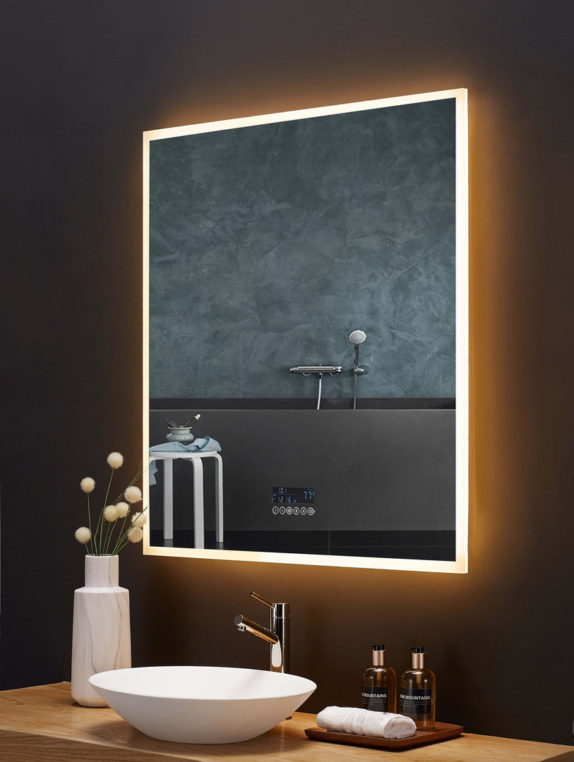 Immersion LED Vanity Mirror with Bluetooth, Defogger & Digital Display
