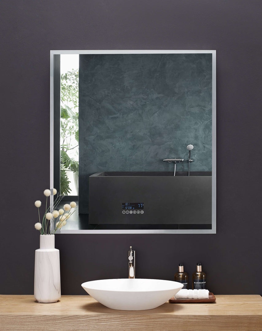 Immersion LED Vanity Mirror with Bluetooth, Defogger & Digital Display