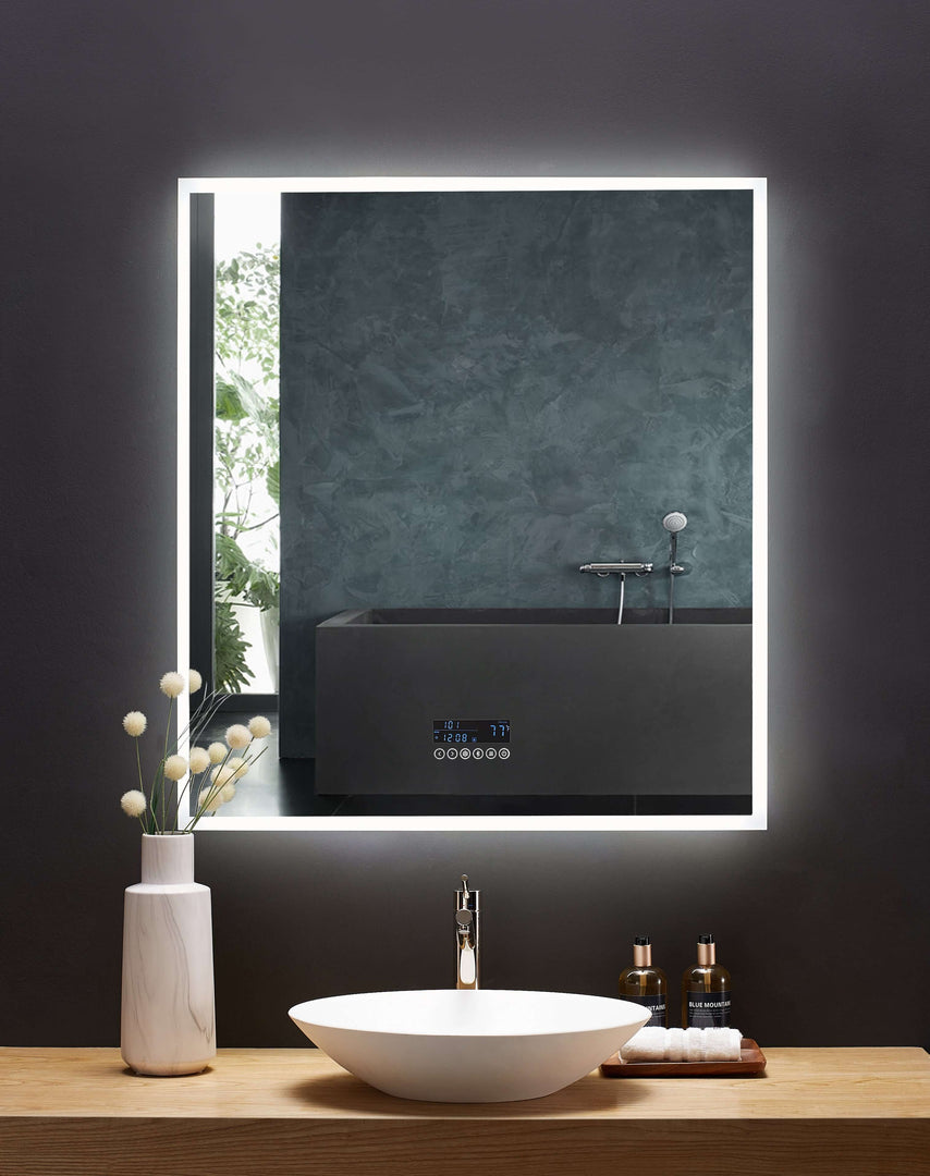 Immersion LED Vanity Mirror with Bluetooth, Defogger & Digital Display