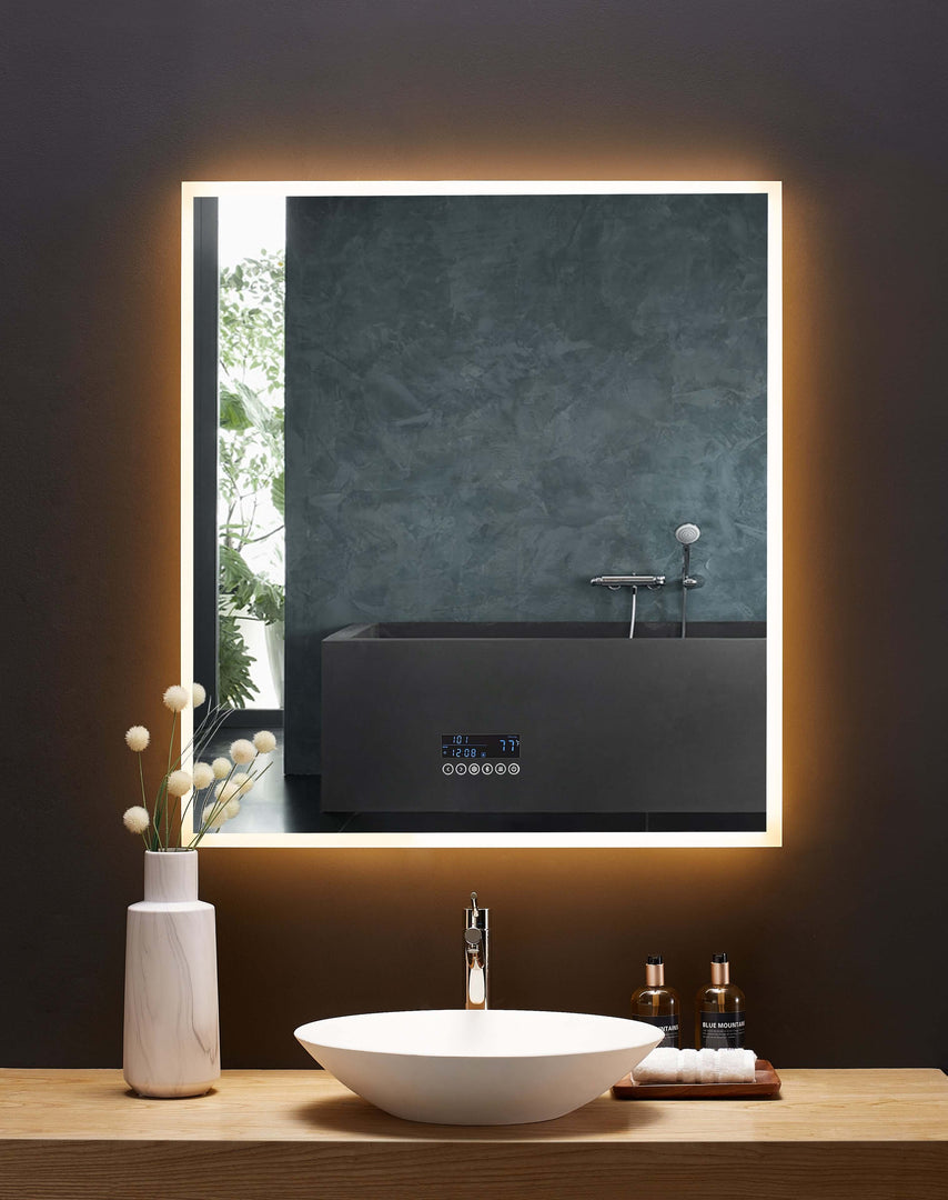 Immersion LED Vanity Mirror with Bluetooth, Defogger & Digital Display