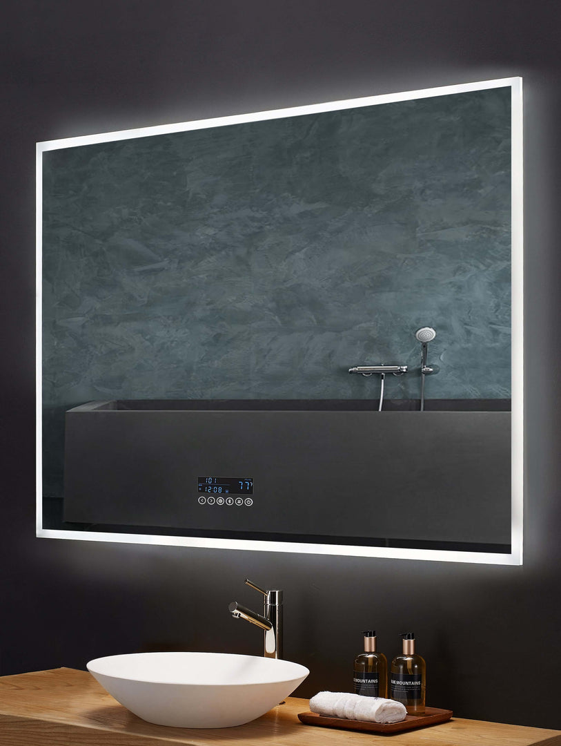 Immersion LED Vanity Mirror with Bluetooth, Defogger & Digital Display
