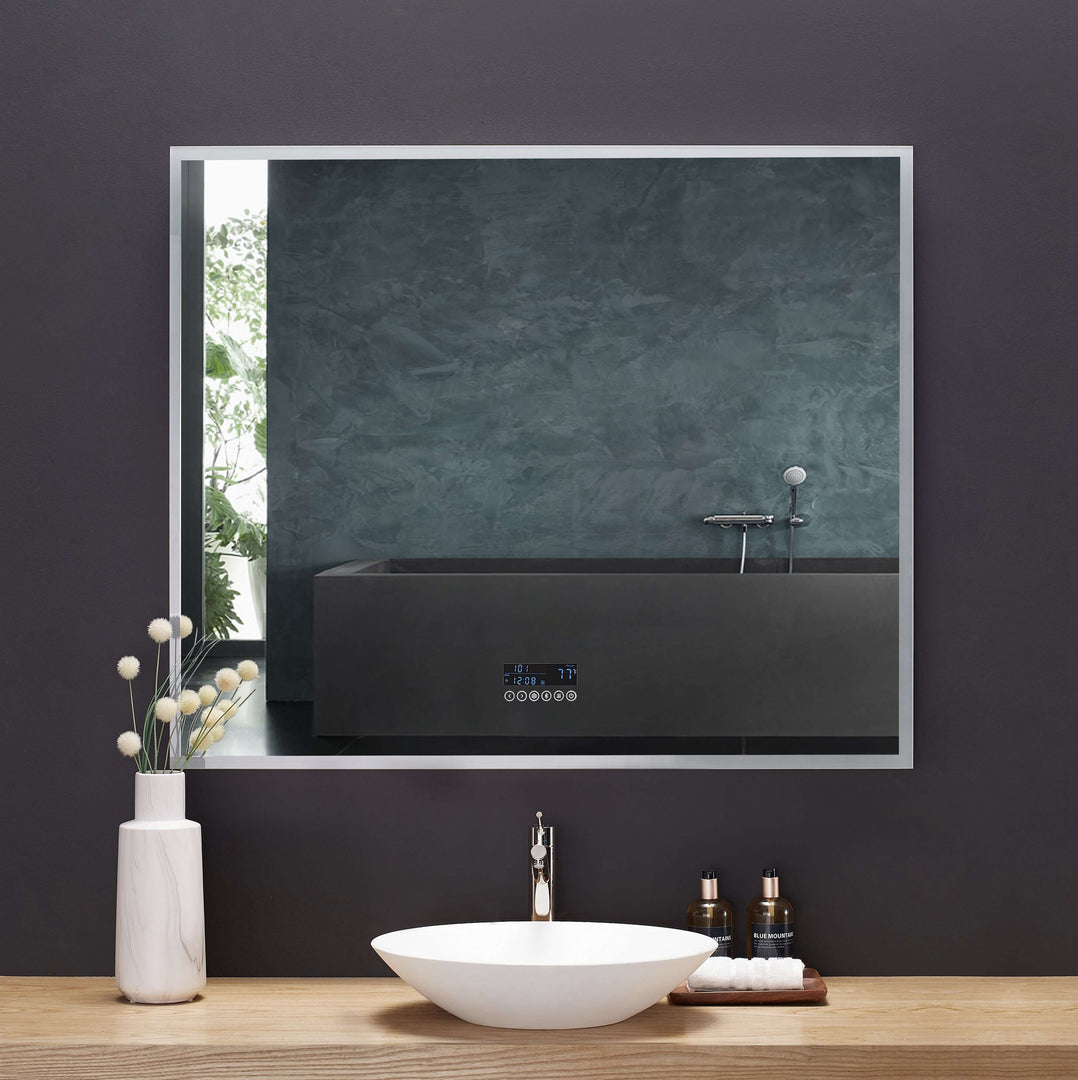 Immersion LED Vanity Mirror with Bluetooth, Defogger & Digital Display