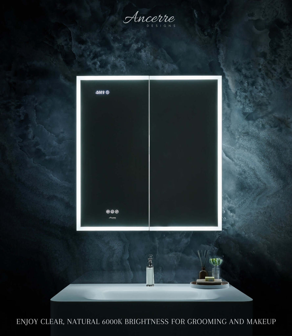 Pagani LED Mirror Cabinet with Defogger, Dimmer & USB - 24-48"