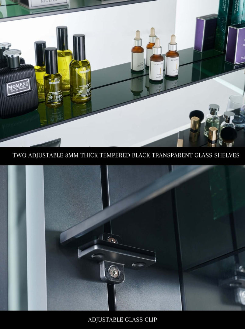 Pagani LED Mirror Cabinet with Defogger, Dimmer & USB - 24-48"