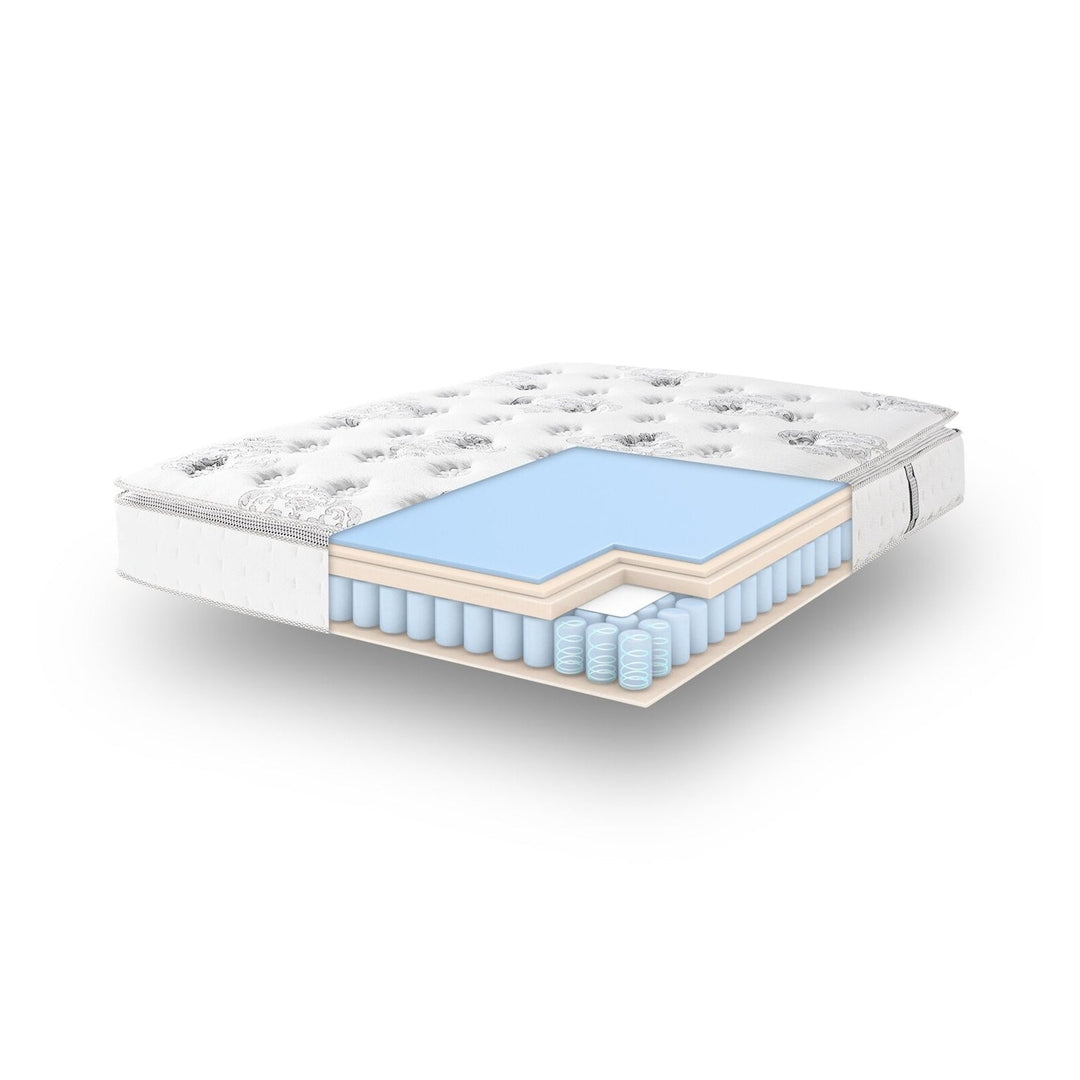 12" Full Hybrid Pillow Top Mattress, Medium Firm