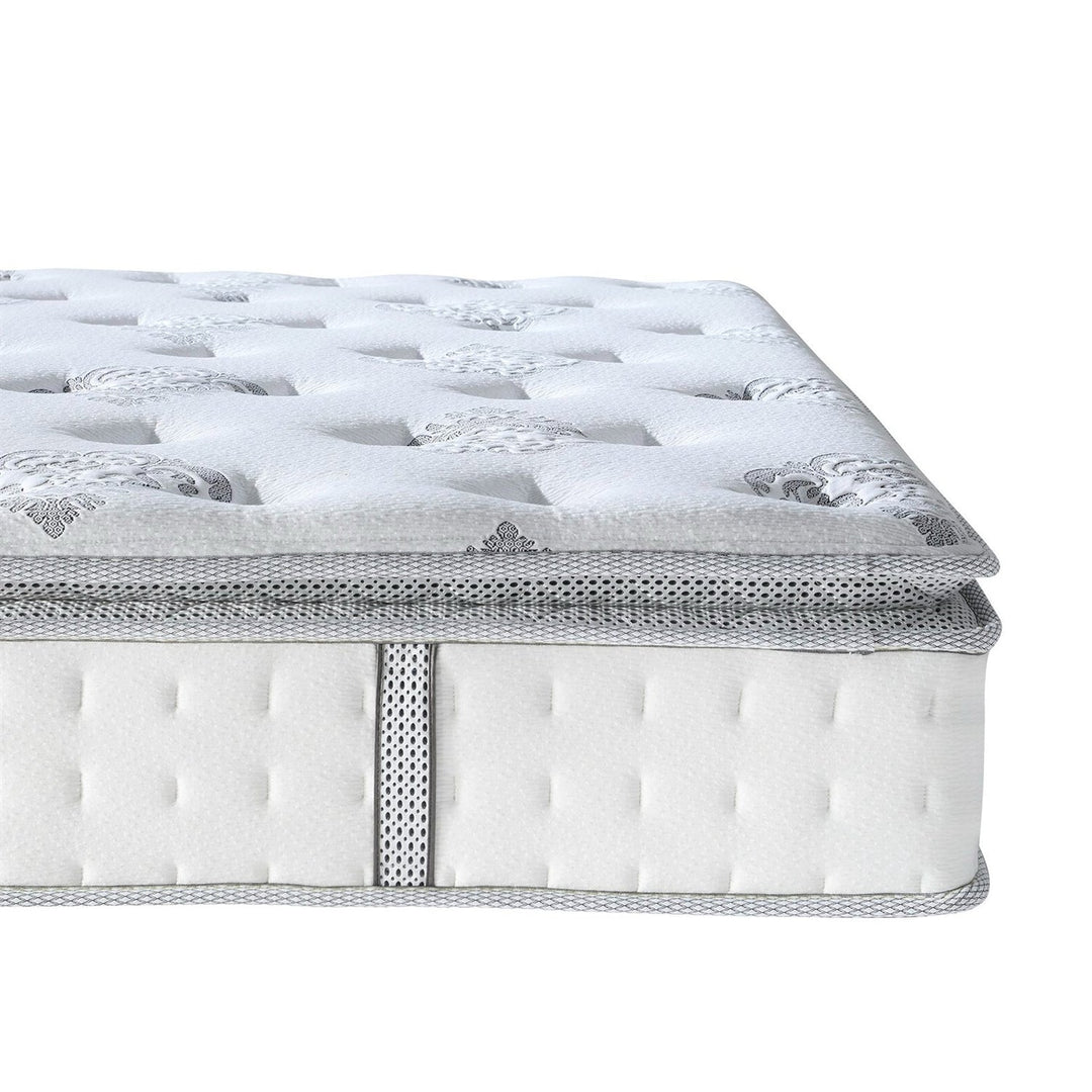 12" King Hybrid Pillow Top Mattress, Medium Firm