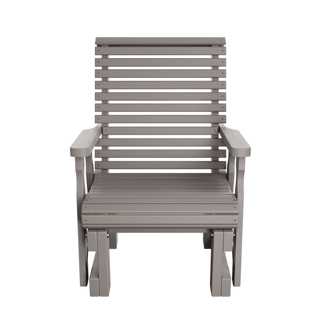 High Back Roll Back Glider Chair – 600 lb Capacity by Amish Casual