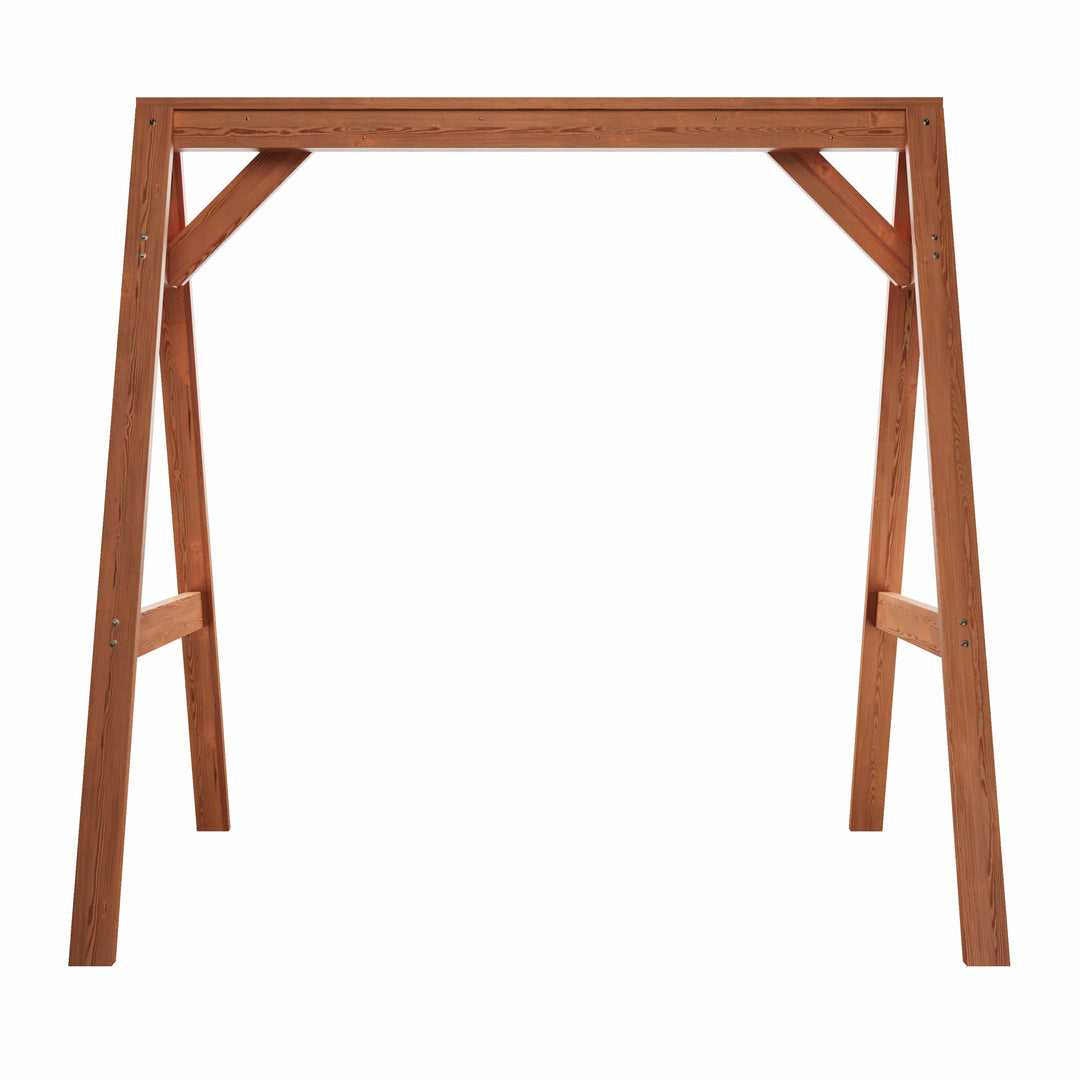 Amish Heavy-Duty A-Frame Swing Stand – Treated Yellow Pine