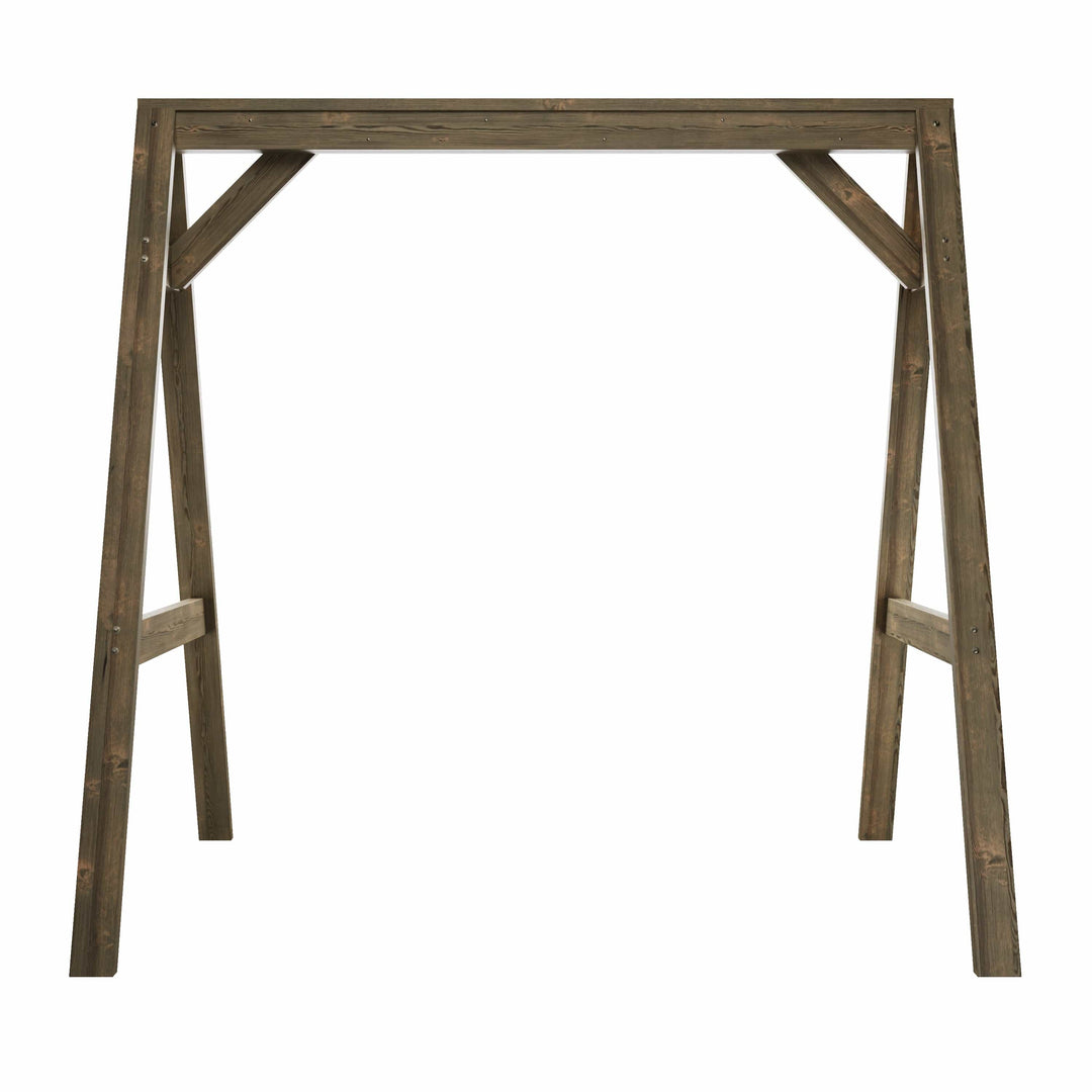 Amish Heavy-Duty A-Frame Swing Stand – Treated Yellow Pine