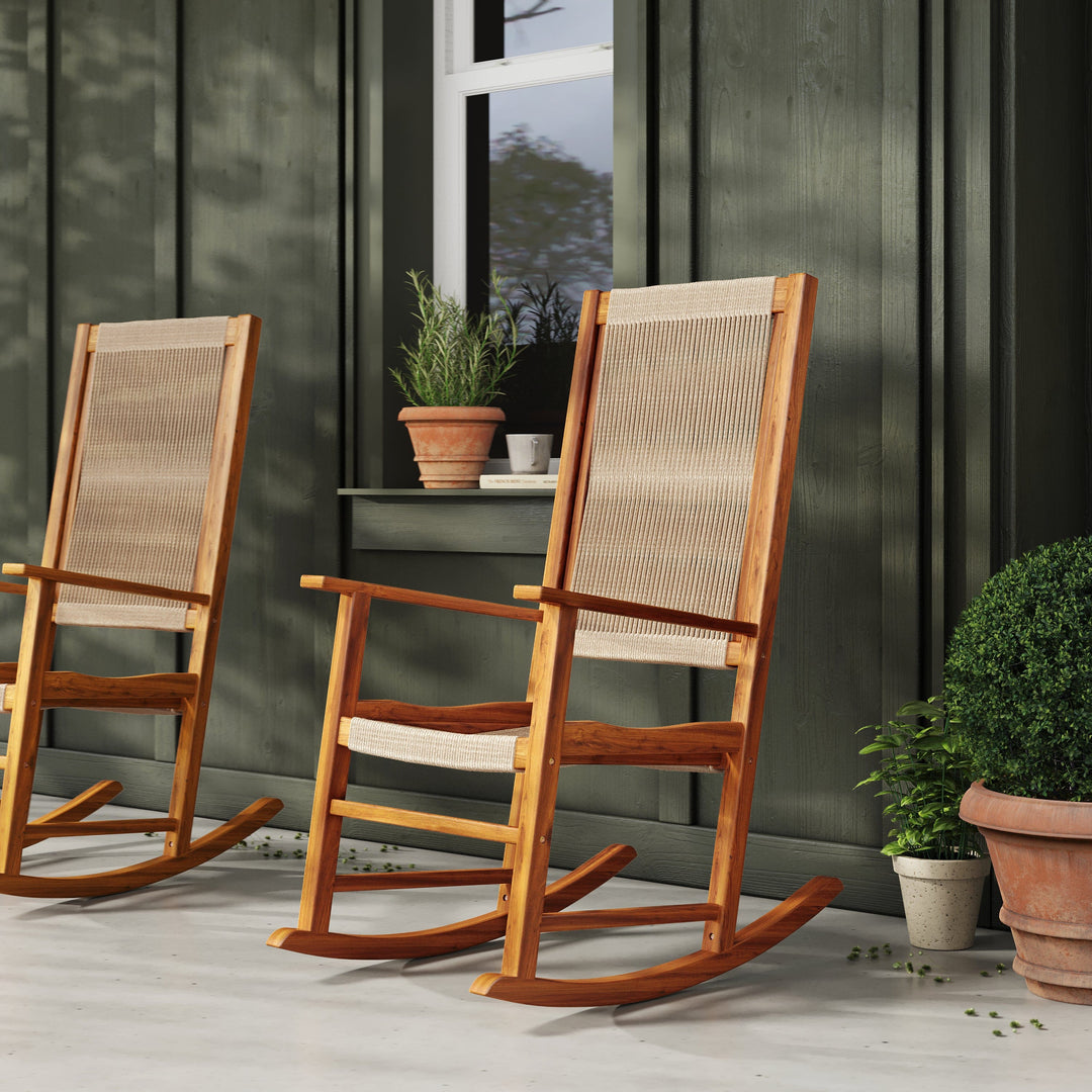 Hudson Modern Outdoor Rocking Chair by East Green