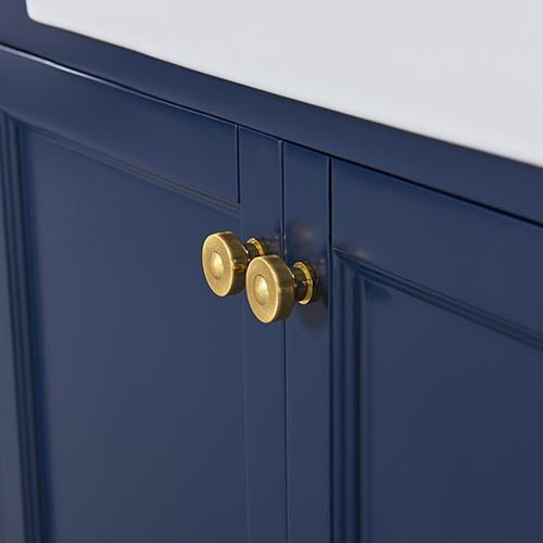 Adeline Farmhouse Vanity with Carrara Marble Top & Apron Sink