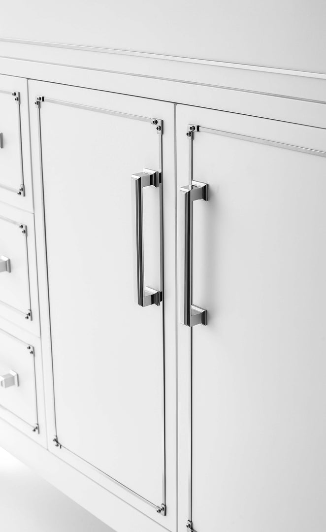 Aspen Handcrafted Birch Vanity with Marble Top & Steel Trims