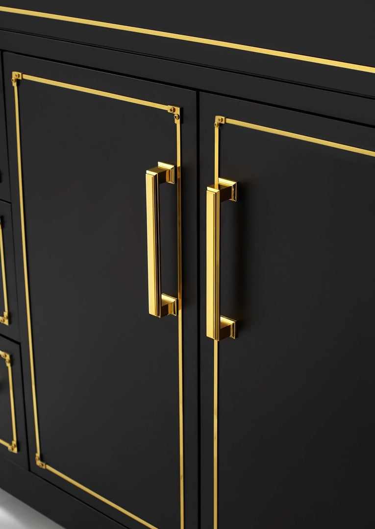 Aspen Handcrafted Birch Vanity with Marble Top & Steel Trims