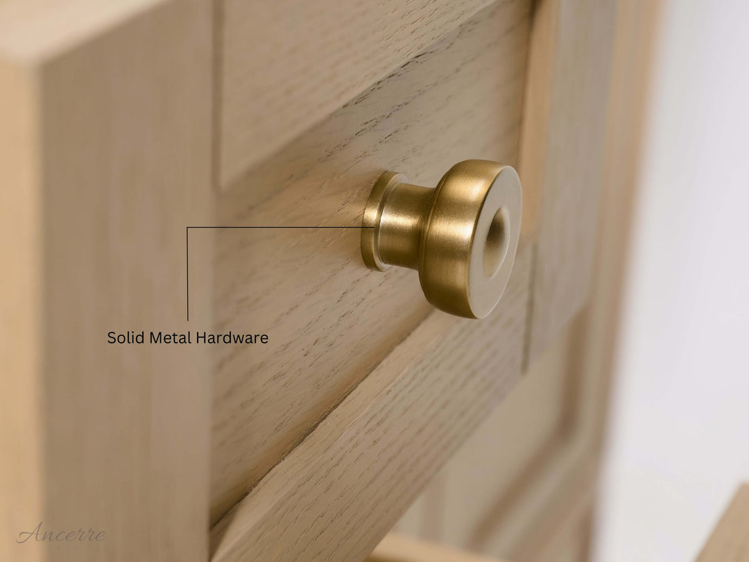 Audrey French Classic Handcrafted Vanity with Marble or Quartz Top