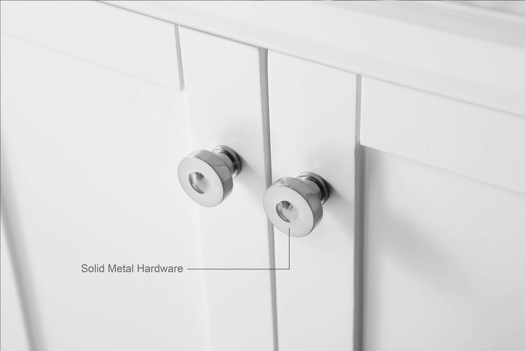 Audrey French Classic Handcrafted Vanity with Marble or Quartz Top