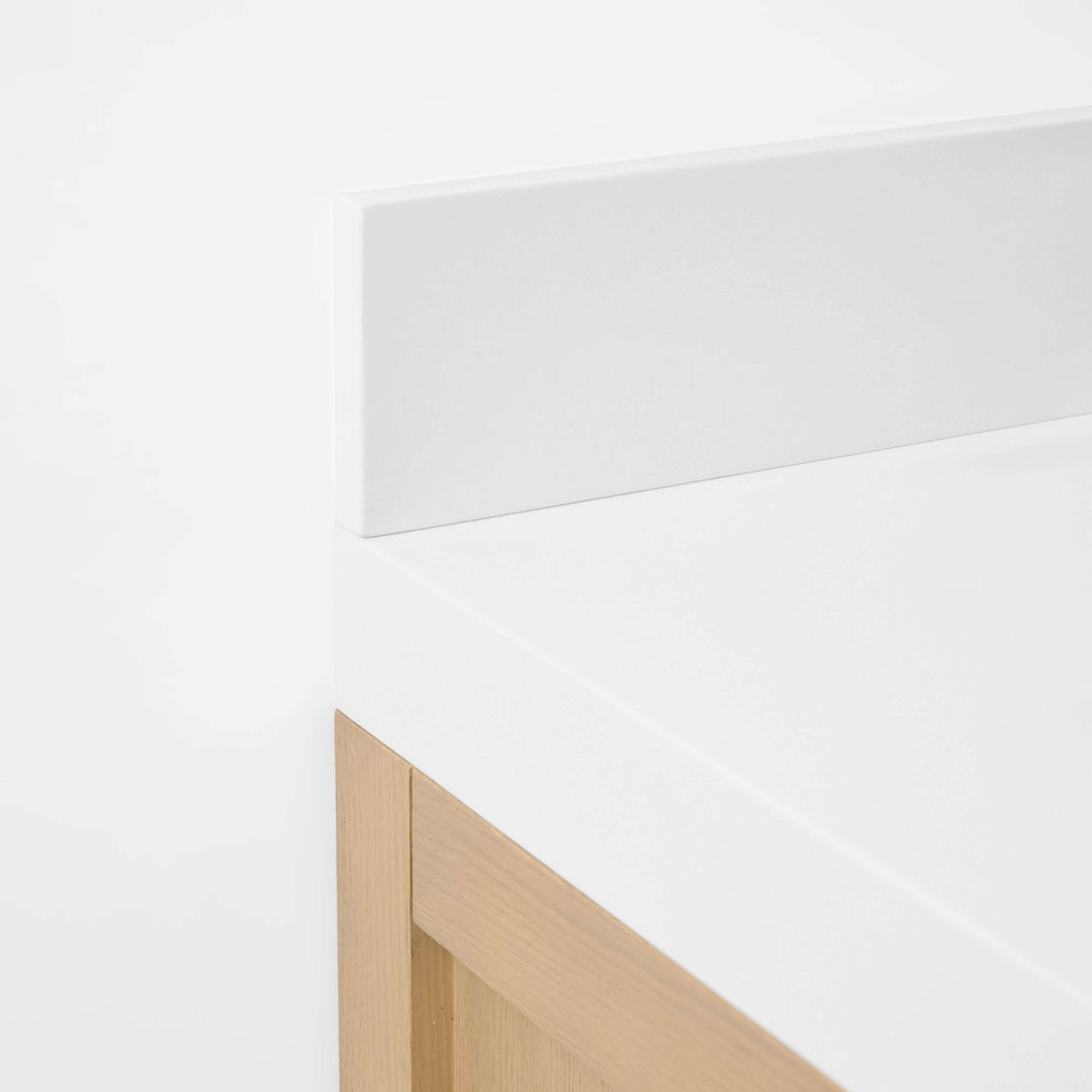 Elizabeth Transitional Handcrafted Vanity with Marble or Quartz Top