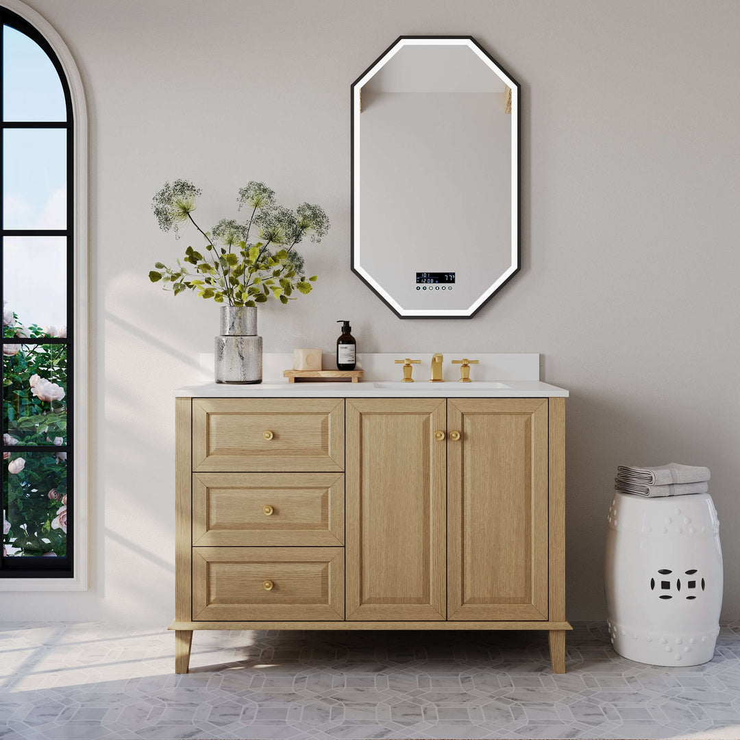 Hannah 42" & 48" Bathroom Vanity Set - Solid Wood with Quartz Top