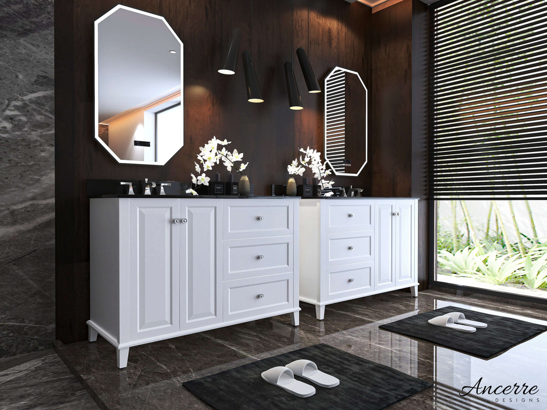 Hannah 42" & 48" Bathroom Vanity Set - Solid Wood with Quartz Top