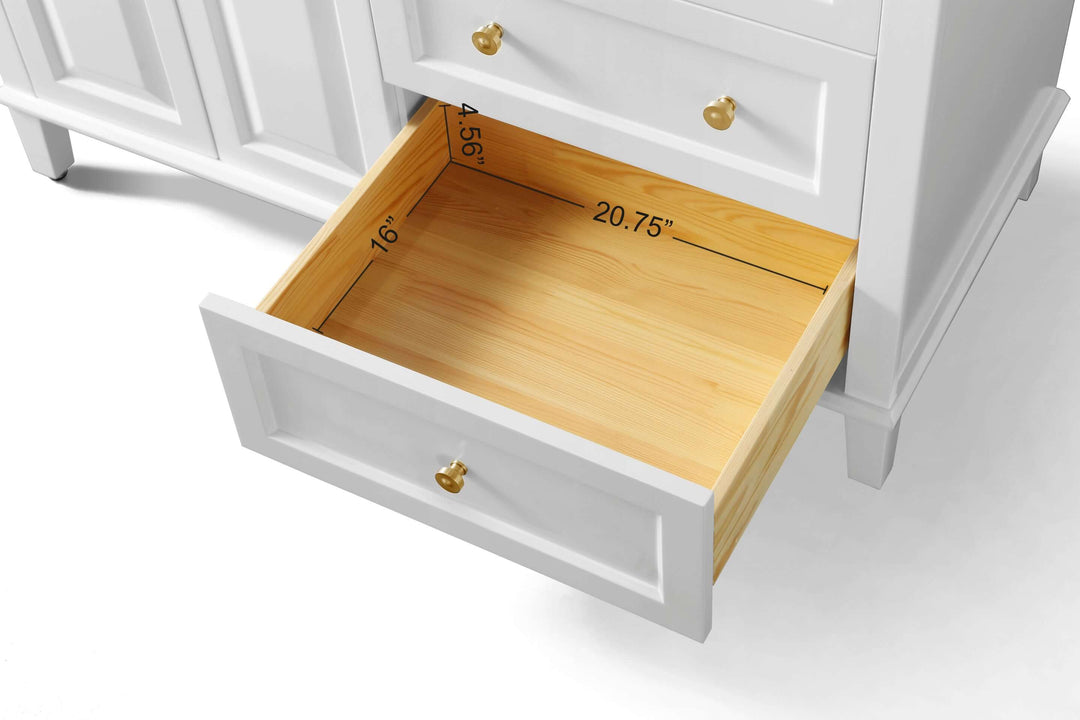 Hannah 42" & 48" Bathroom Vanity Set - Solid Wood with Quartz Top