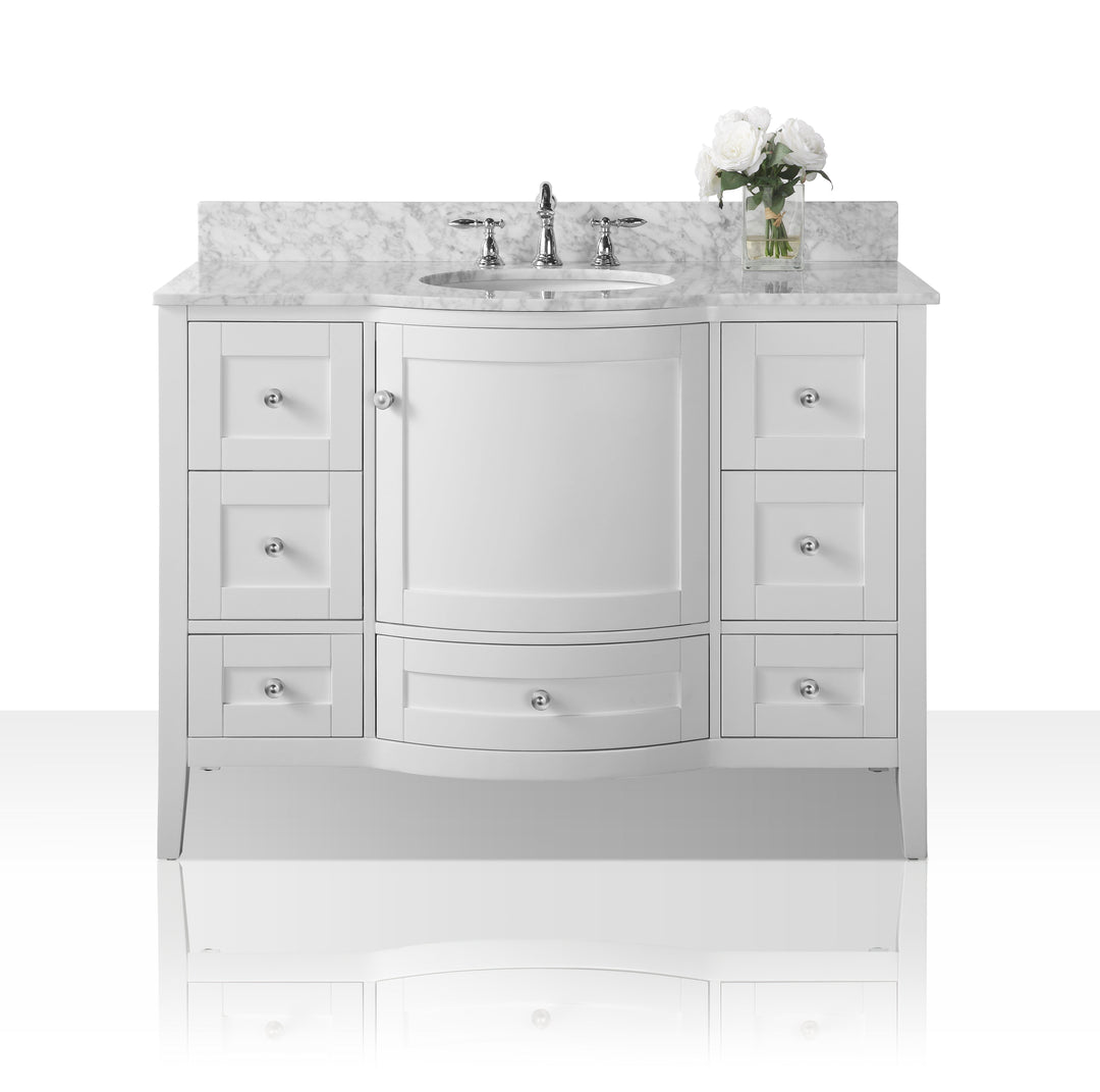 Lauren 42" & 48" Bathroom Vanity Set - Solid Wood & Marble Top