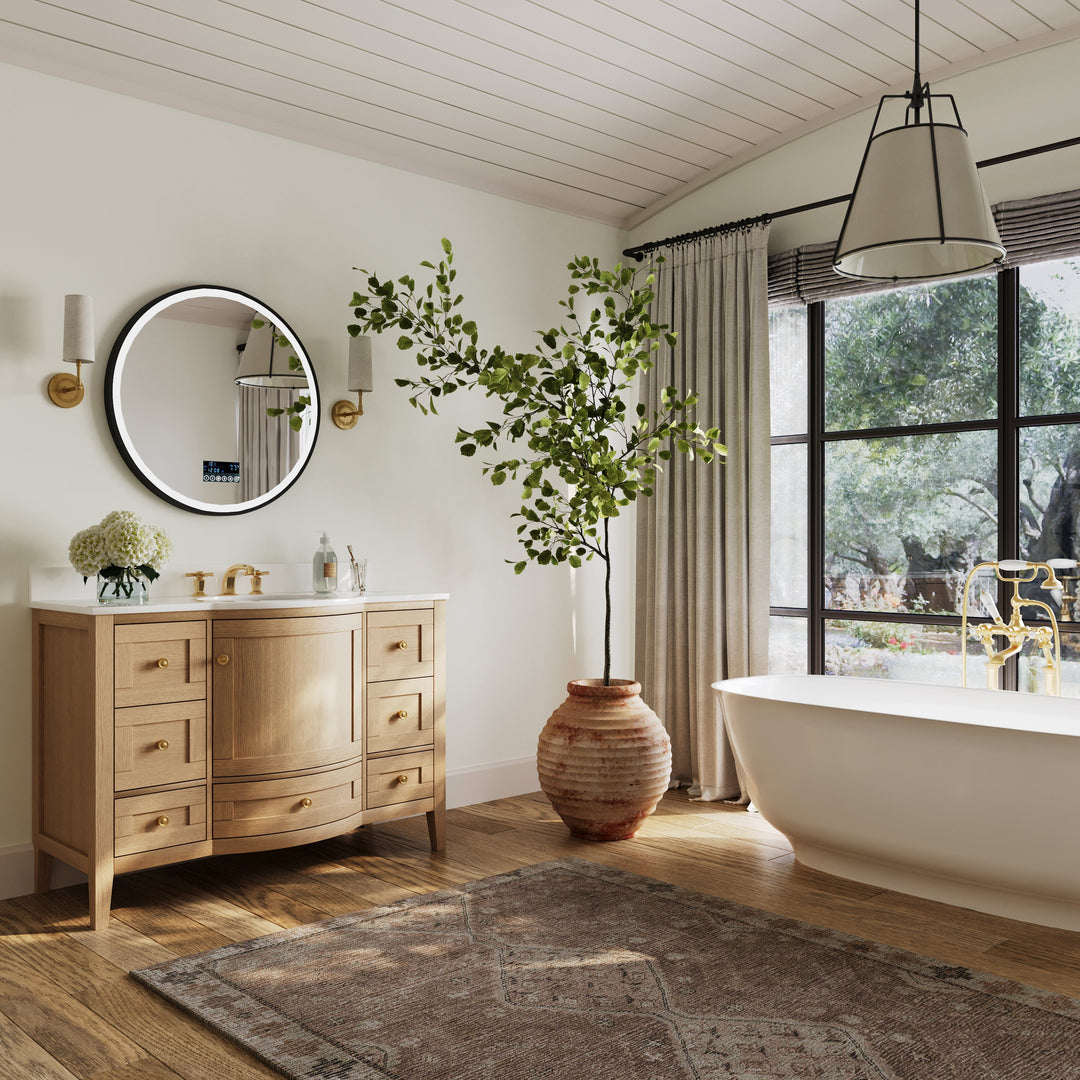 Lauren 42" & 48" Bathroom Vanity Set - Solid Wood & Marble Top