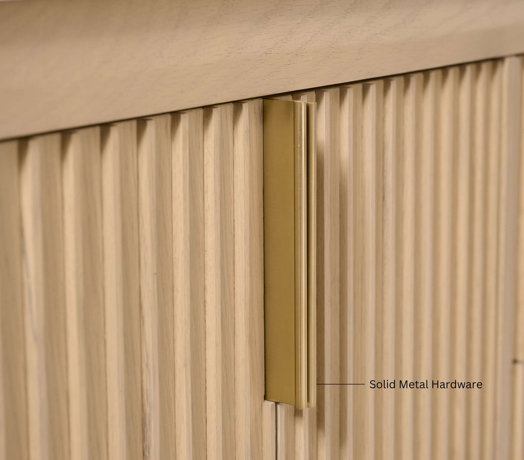 Turlington Oak Vanity with White Quartz Top & Gold Hardware