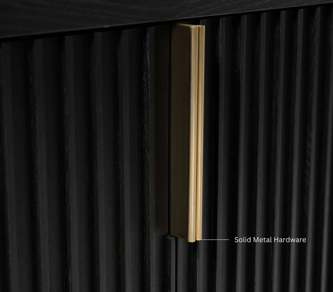 Turlington Oak Vanity with White Quartz Top & Gold Hardware