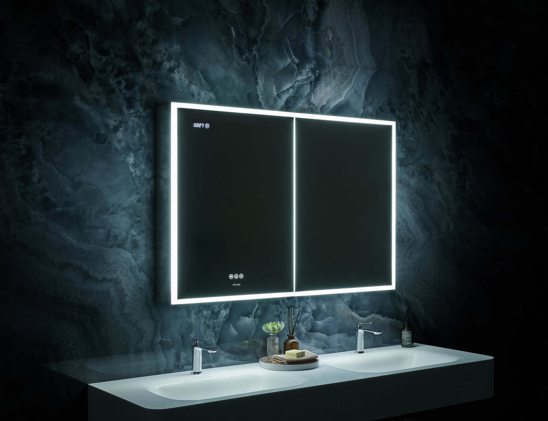 Pagani LED Mirror Cabinet with Defogger, Dimmer & USB - 24-48"