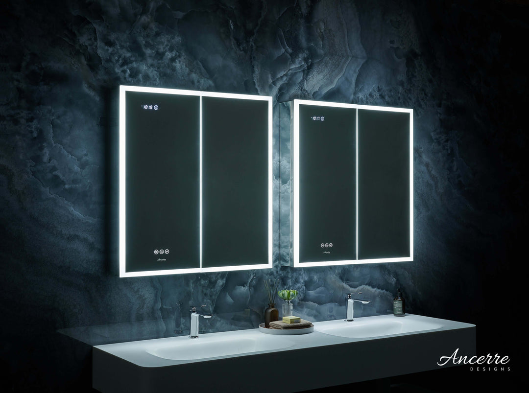 Pagani LED Mirror Cabinet with Defogger, Dimmer & USB - 24-48"