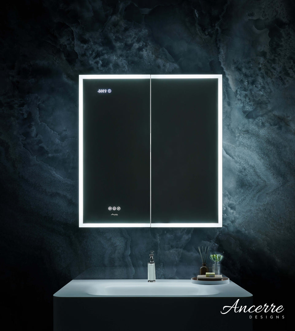 Pagani LED Mirror Cabinet with Defogger, Dimmer & USB - 24-48"