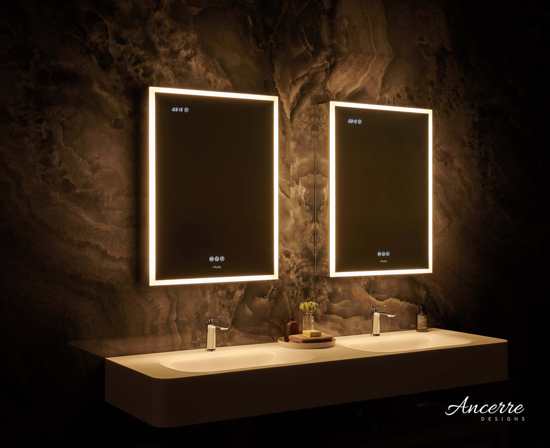 Pagani LED Mirror Cabinet with Defogger, Dimmer & USB - 24-48"