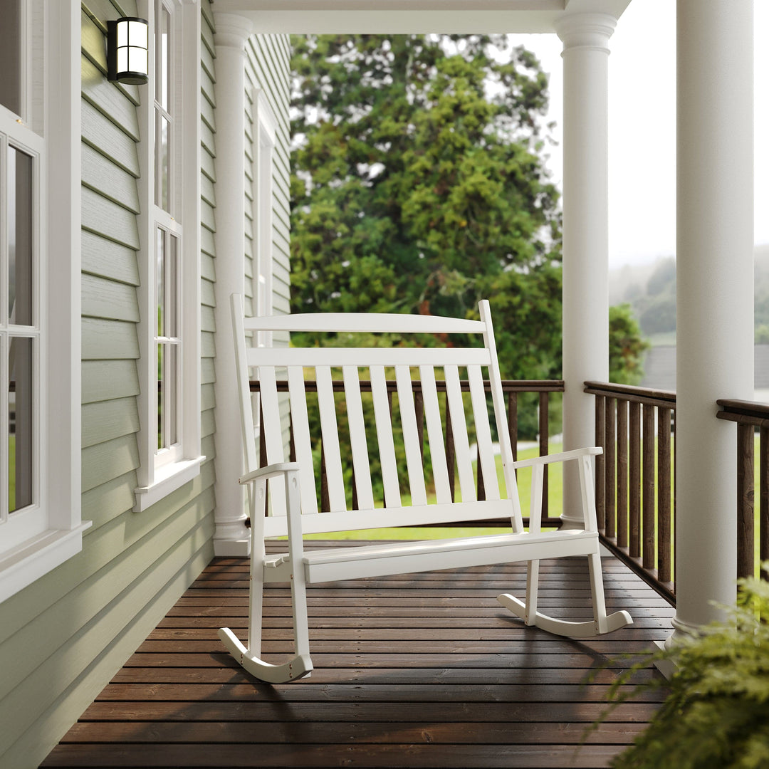 Classic Double Porch Rocker – Yellow Pine by Keystone Amish Co.
