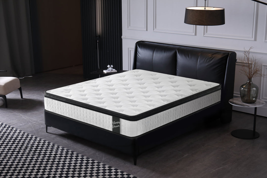 12" Queen Hybrid Mattress with Memory Foam & Pocket Springs, Cool Knit Cover