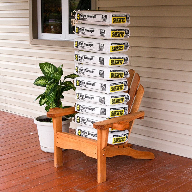 Amish Heavy-Duty Adirondack Chair – 800 lb Capacity, Treated Pine