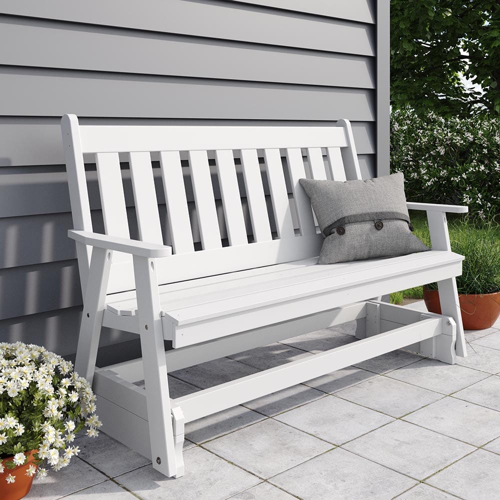 Franklin Porch Glider – Poly Composite by Keystone Amish Co.