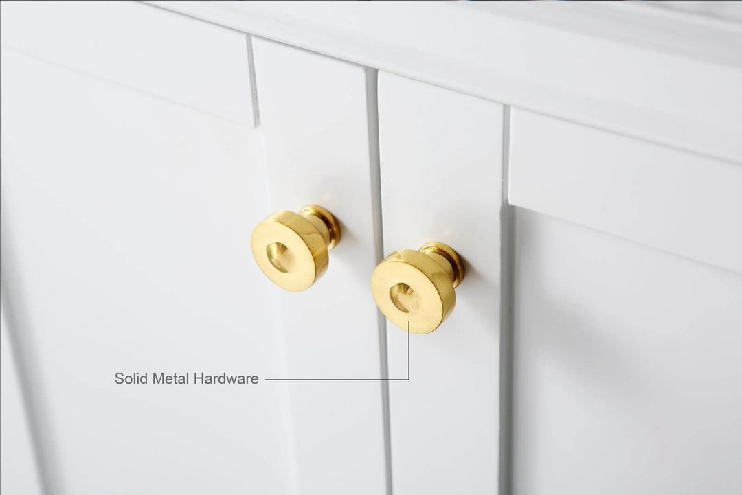 Audrey French Classic Handcrafted Vanity with Marble or Quartz Top