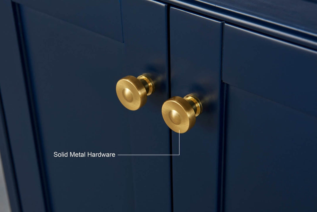 Audrey French Classic Handcrafted Vanity with Marble or Quartz Top