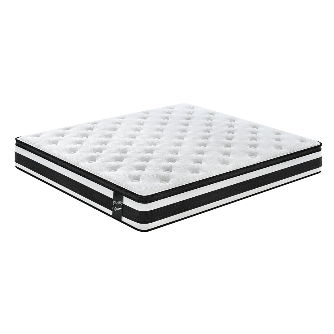 12" Queen Hybrid Mattress with Memory Foam & Cool Oeko-Tex Cover